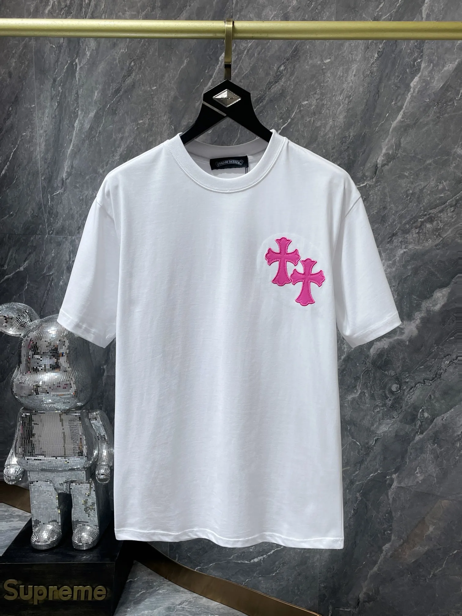 8760# Chrome Hearts 24ss g g Classic 1 1 ：Black White Pink Sizes：S、M、L、XL